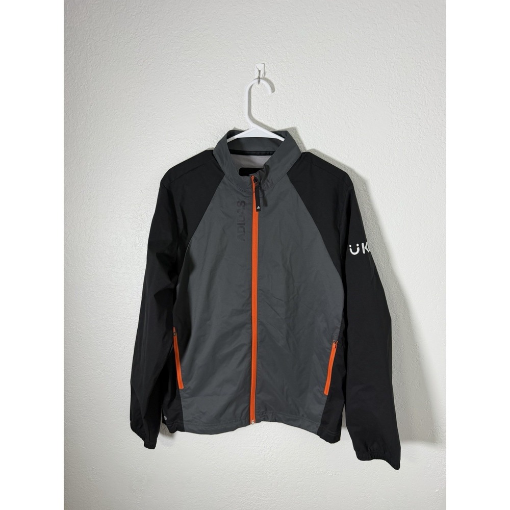 MEN ADIDAS PROVISIONAL GOLF JACKET Size M BLACK Full Zip